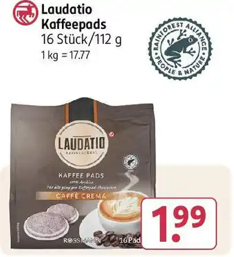 Rossmann Laudatio Kaffeepads Angebot