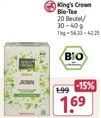 Rossmann King's Crown Bio-Tee Angebot