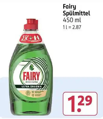 Rossmann Fairy Spülmittel Angebot