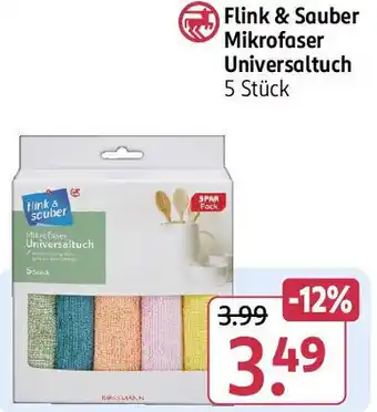 Rossmann Flink & Sauber Mikrofaser Universaltuch Angebot