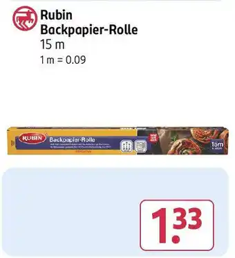 Rossmann Rubin Backpapier-Rolle Angebot