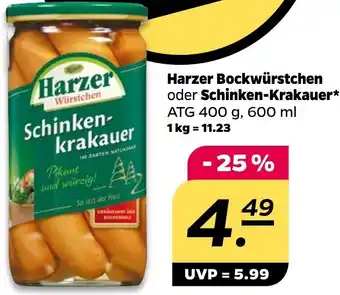 Netto Harzer Bockwürstchen oder Schinken-Krakauer Angebot