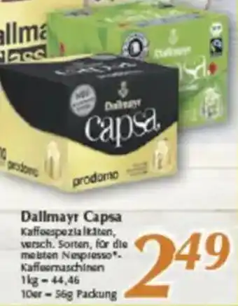 inkoop Dallmayr Capsa Angebot