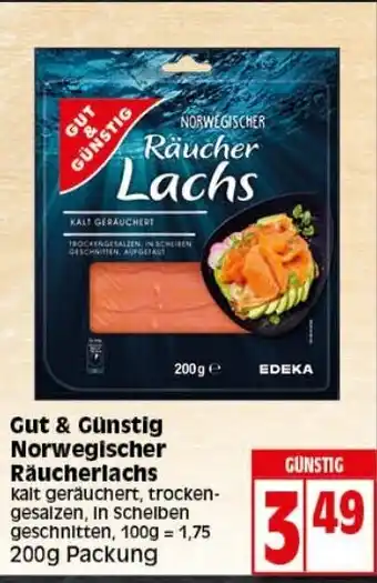 Elli Markt Gut & GUnstig Norwegischer Räucherlachs 200g Angebot