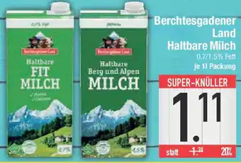E-Center Berchtesgadener Land Haltbare Milch Angebot