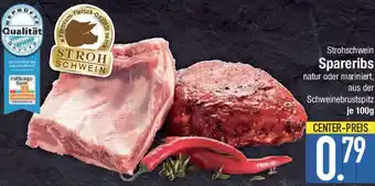 E-Center Strohschwein Spareribs Angebot