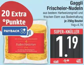 E-Center Gaggli Frischeier-Nudeln Angebot