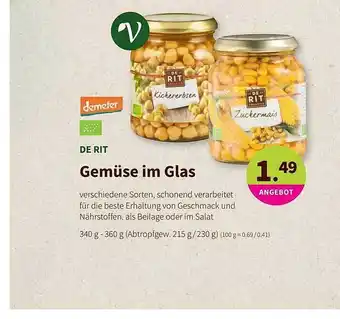 Biomarkt Gemüse Im Glas Angebot