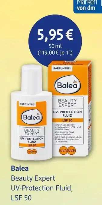 dm drogerie Balea beauty expert uv-protection fluid, lsf 50 Angebot