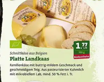 Ebl Naturkost Platte Landkaas Angebot