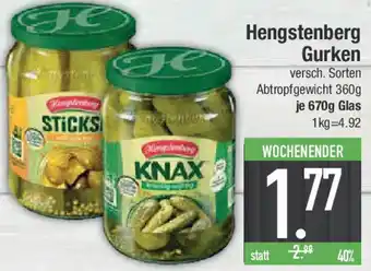 E-Center Hengstenberg Gurken Angebot