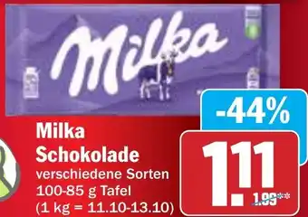 Hit Milka Schokolade Angebot
