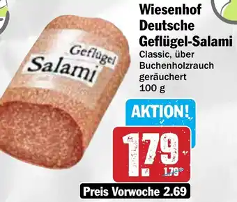 Hit Wiesenhof Deutsche Geflügel-Salami Angebot