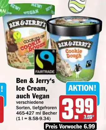 Hit Ben & Jerry's Ice Cream, auch Vegan Angebot