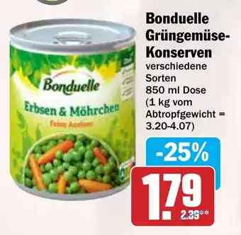 HIT Bonduelle Grüngemüse- Konserven Angebot