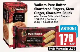 Hit Walkers Pure Butter Shortbread Fingers, Stem Ginger, Chocolate Chunk Angebot