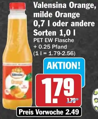 Hit Valensina Orange, milde Orange oder andere Sorten Angebot