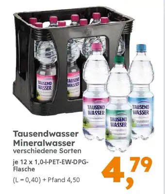 Globus Baumarkt Tausendwasser Mineralwasser Angebot