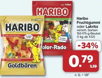 Famila Nord West Haribo Fruchtgummi oder Lakritz Angebot