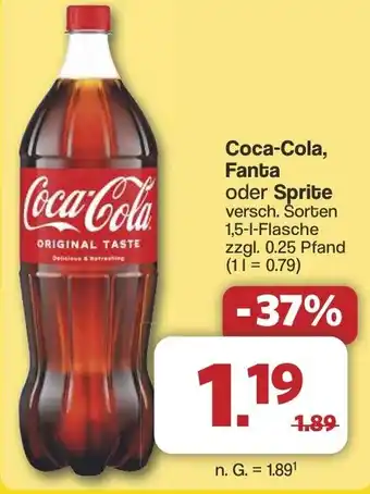 Famila Nord West Coca-Cola, Fanta oder Sprite Angebot