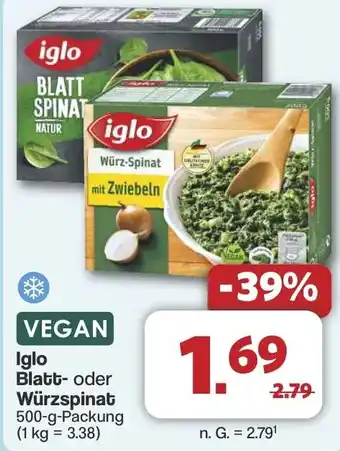 Famila Nord West Iglo Blatt- oder Würzspinat Angebot