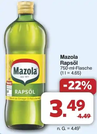 Famila Nord West Mazola Rapsöl Angebot