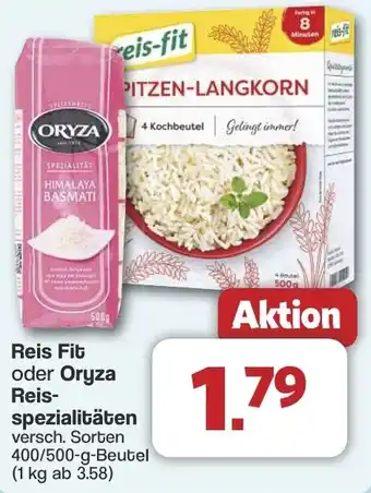 Famila Nord West Reis Fit oder Oryza Reis- spezialitäten Angebot