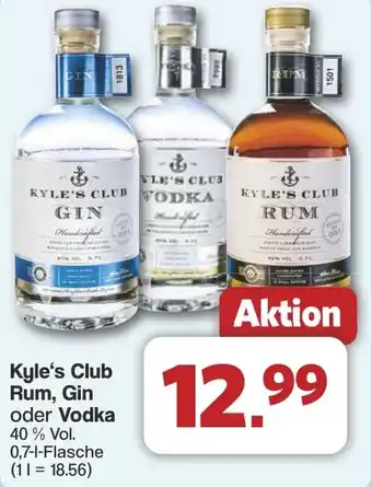 Famila Nord West Kyle's Club Rum, Gin oder Vodka Angebot