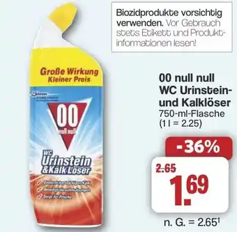 Famila Nord West 00 null null WC Urinstein- und Kalklöser Angebot
