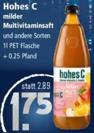 Klaas und Kock Hohes C milder Multivitaminsaft Angebot