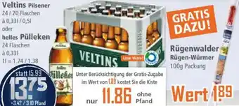 Klaas und Kock Veltins Pilsener oder helles Pülleken Angebot