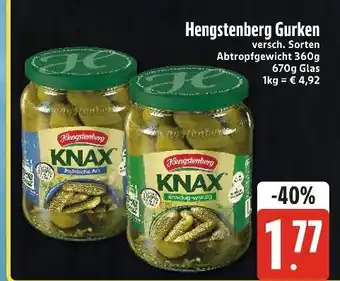 Edeka Xpress Hengstenberg gurken Angebot
