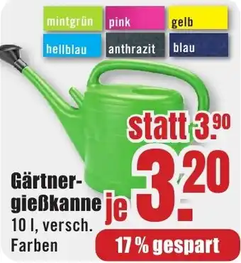 B1 Discount Baumarkt Gärtnergießkanne Angebot