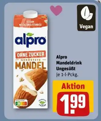 REWE Alpro Mandeldrink Ungesüßt Angebot