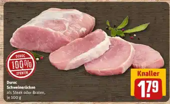 REWE Duroc Schweinerücken Angebot