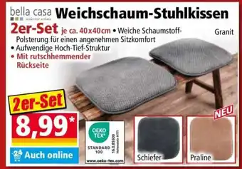 Norma Weichschaum-Stuhlkissen 2er-Set Angebot