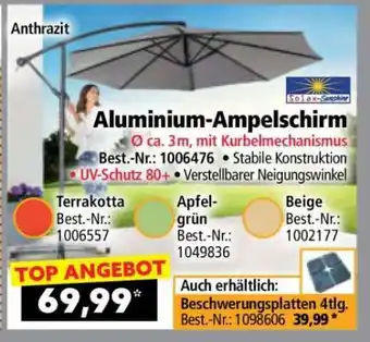 Norma Aluminium- Ampelschirm Angebot