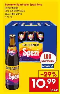 Netto Marken-Discount Paulaner Spezi oder Spezi Zero Angebot