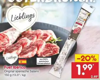 Netto Marken-Discount Fuet Iberico Angebot