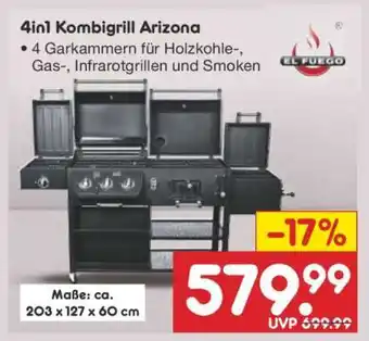 Netto Marken-Discount 4in1 Kombigrill Arizona Angebot