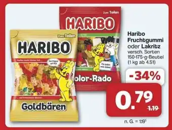 Famila Nord Ost Haribo Fruchtgummi oder Lakritz Angebot