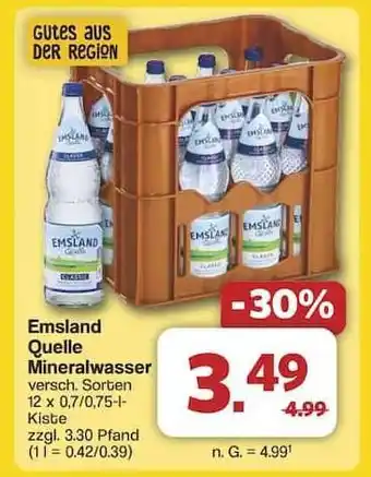 Famila Nord Ost Emsland Quelle Mineralwasser Angebot