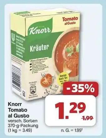 Famila Nord Ost KNORR Tomato al Gusto Angebot
