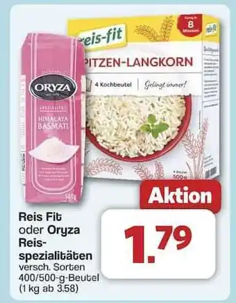 Famila Nord Ost Reis Fit oder Oryza Reisspezialitäten Angebot