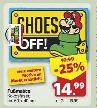 Famila Nord Ost Fußmatte Angebot