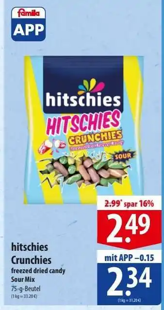 Famila Nord Ost HITSCHIES Crunchies Angebot