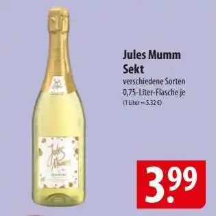 Famila Nord Ost Jules Mumm Sekt Angebot