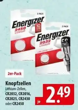 Famila Nord Ost Energizer Knopfzellen Angebot