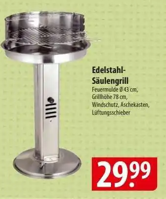 Famila Nord Ost Edelstahl-Säulengrill Angebot