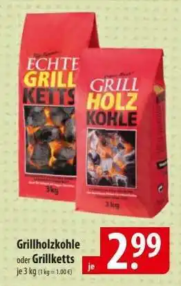 Famila Nord Ost Grillholzkohle oder Grillketts Angebot